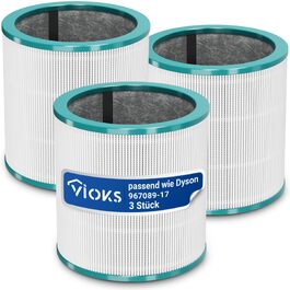 HEPA фільтр VIOKS для очищувачів повітря Dyson Pure Cool TP02/TP03/AM11 - 3 шт.