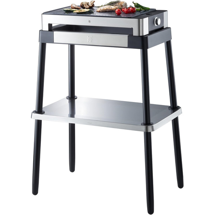 Електрогриль WMF Lono Quadro: компактний, нержавіюча сталь, 1250W, для дому, легко миється
