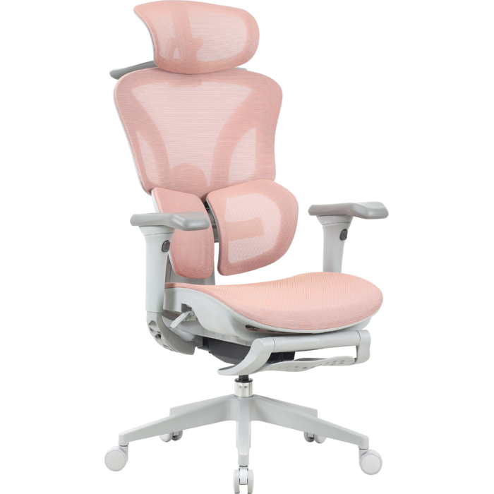 Крісло офісне OfficePro Elite OC950GLP Gray/Light Pink