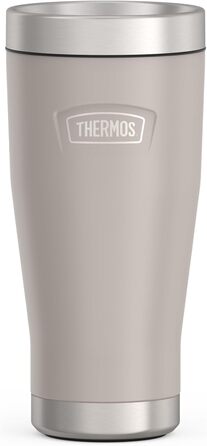Термос ICON MUG 0,47л, бежевий/пісочний мат, термокружка 470мл, сталевий термос для кави з собою, ізоляційний термос, 7 год гаряче / 22 год холодне, придатний для миття в посудомийній машині, абсолютно герметичний, без BPA 470 мл Бежевий / Пісочний мат