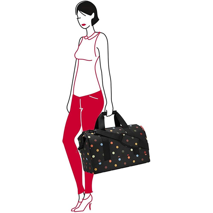 Дорожня сумка Reisenthel Allrounder L з великою косметичкою Toiletbag XL, додатковою сумкою, принт 