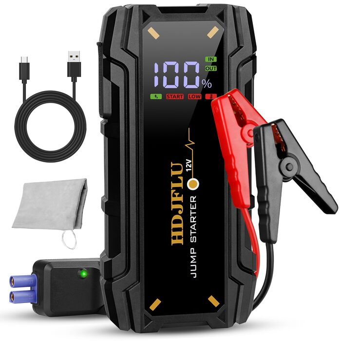 Powerbank Starthilfe 3000A UltraSafe: пусковий пристрій для автомобіля з LED-ліхтариком (7.0L бензин, 5.5L дизель)