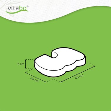 Подушка ортопедична для сидіння з піни Memory Foam та гелем, чорна | Підтримка куприка, ергономічна форма