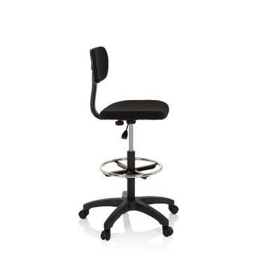 Робоче крісло / робочий табурет TOP WORK 05 тканина чорний hjh OFFICE