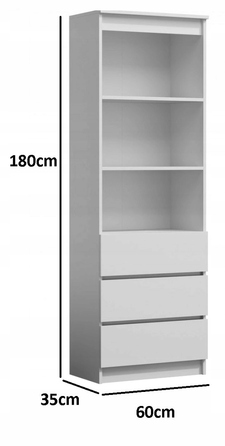 Стелаж TopEshop 60 x 180 x 35 см, білий