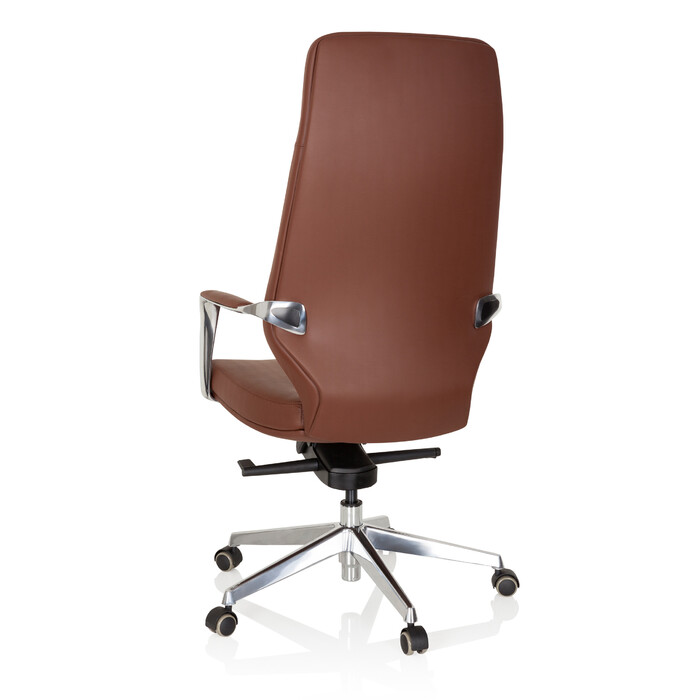 Крісло для керівника / офісне крісло VELVET штучна шкіра коричневий hjh OFFICE