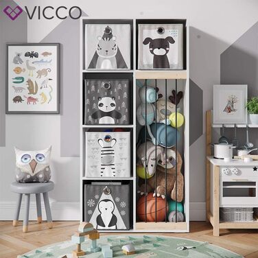 Дитячий стелаж Vicco Marvin білий 72x143 см без коробок
