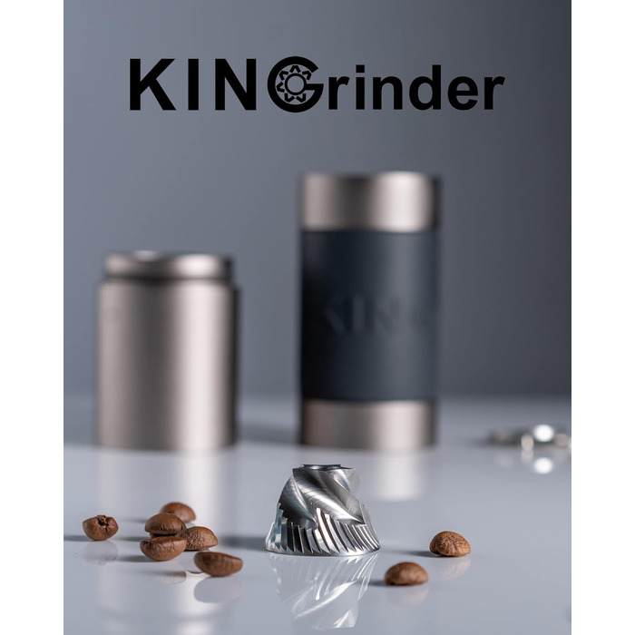 KINGrinder K1 - ручна кавомолка з 140 рівнями помелу для Aeropress, French Press, Drip, Espresso (20-25г)