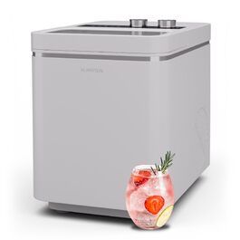 Льодогенератор Klarstein IceCraft 12 кг/24 год, швидке виробництво льоду (6 хв), 2 розміри, автоматичне очищення, для кухні та бару, 150 Вт, білий