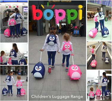 Дитяча валіза-тролей boppi Tiny Trekker 17 л, динозавр, для хлопчиків і дівчаток, ручна поклажа