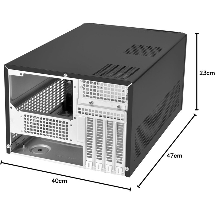 Комп'ютерний корпус SilverStone SST-SG11B Sugo Micro ATX Cube, чорний