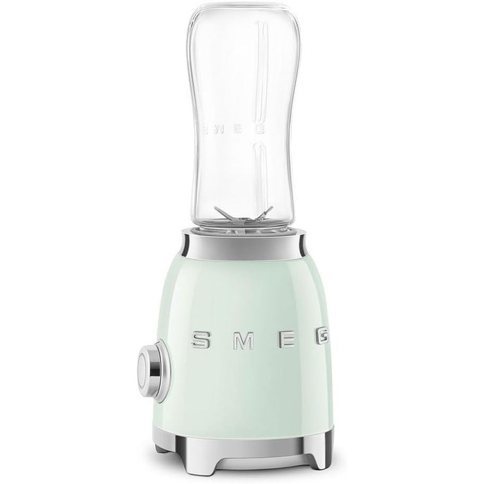 Блендер стаціонарний Smeg PBF01CREU Kompakt, 300 Вт, 2 швидкості, 2 пляшки 600 мл, захист двигуна, кремовий