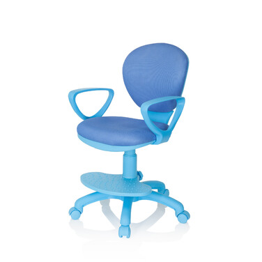 Дитячий стілець / дитячий письмовий стілець KID COLOUR тканина синій hjh OFFICE