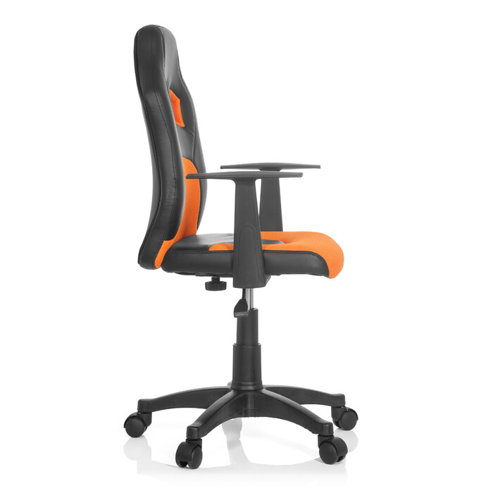 Дитячий письмовий стілець / дитяче крісло TEEN GAME AL чорний/помаранчевий hjh OFFICE