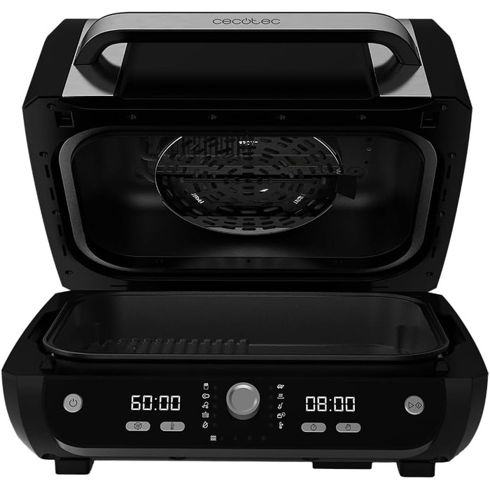 Аерофритюрниця-гриль Cecotec Cecofry FireDome 6000 без олії, 6 л, 2400 Вт, 6 режимів приготування, 4 рівні гриля, з термостатом та аксесуарами