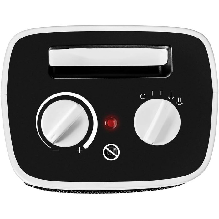 Конвектор електричний Trotec TFC 17 E з функцією обертання, 1200/2000 Вт, білий/чорний