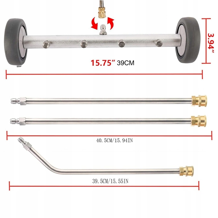 Акумуляторний садовий мийник високого тиску, бездротовий набір з 1 акумулятором