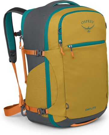 Дорожній рюкзак Osprey Daylite для ручної поклажі 44 л легка ручна поклажа чорний O/S (жовтий перекотиполе)