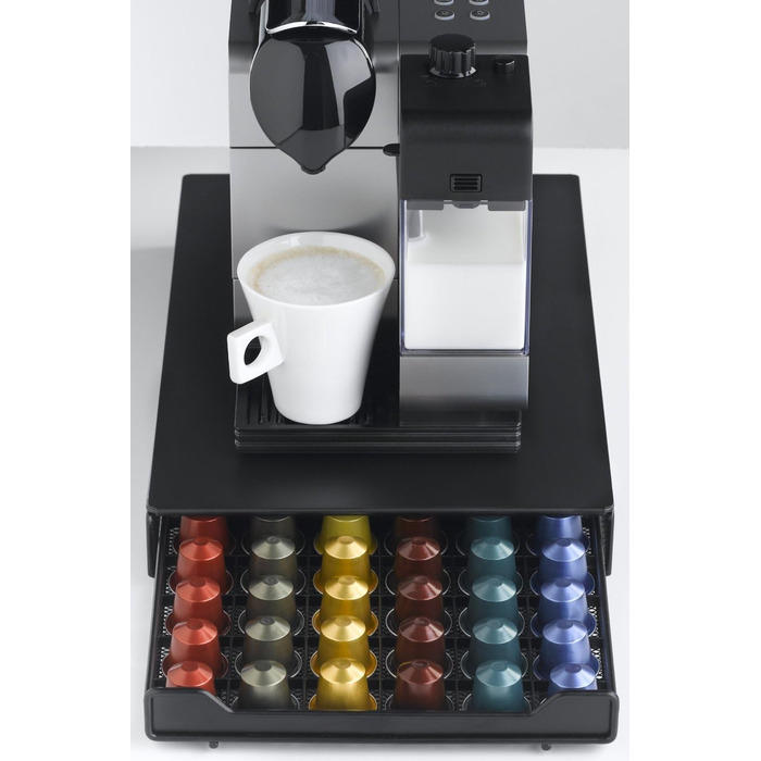 Тримач для капсул кави, ящик для зберігання Nespresso, місткість 60 шт, червоний, однотонний (Getaway Solids)