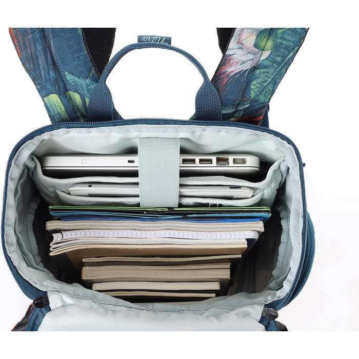Рюкзак Nitro Daypacker 32 л у ретро стилі з відділенням для ноутбука, шкільний, міський або туристичний, Tropical