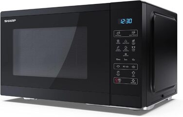 Мікрохвильова піч SHARP YC-MS252AE-B, 900 Вт, 11 режимів, функція розморожування, чорна