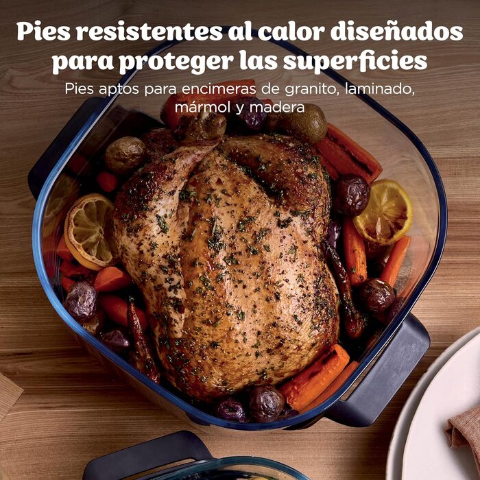 Скляна аерофритюрниця Ninja CRISPi PRO XL Air Fryer з 5 функціями, контейнерами CleanCrisp (5,7 л та 2,3 л) та кришкою для зберігання, колір моховий зелений, AS090EUGN