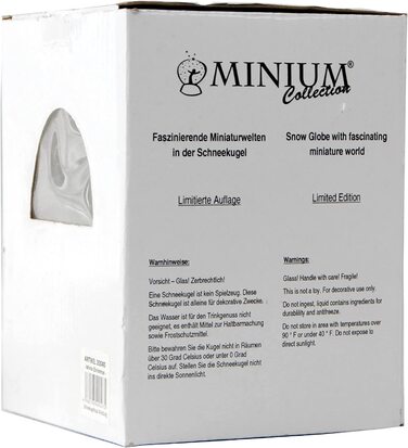 Декоративний шарм Minium Collection 20121 - Снігова Куля, Різдвяний Настрій, Катання на Санках, Ялинка на Підставці, Чорний колір, Pure-Line, діаметр 100 мм