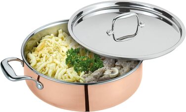 Сотейник Spring Culinox 18 см, 5-шарове багатошарове покриття з мідною вставкою