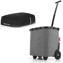 Сумка-візок reisenthel carrycruiser Plus Twist Silver з безкоштовним чохлом та захисною кришкою – шопер для покупок