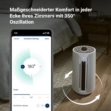 Очищувач повітря Blueair Blue Pure 3450i Max (311i+ Max) для приміщень до 103 м², розумний, з технологією HEPASilent, від алергенів, шерсті тварин, пилу та диму