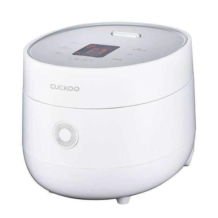 Рисівіар Cuckoo CR-0675F 6 чашок: мультиварка для рису, кіноа, вівсянки, коричневого рису, сенсорний екран, антипригарне покриття, білий