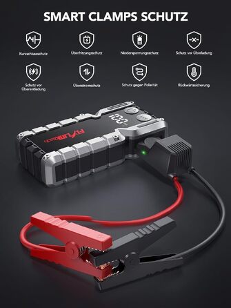 Бустер для автомобіля FLYLINKTECH 7000A — Пусковий пристрій (Powerbank) для 12V авто