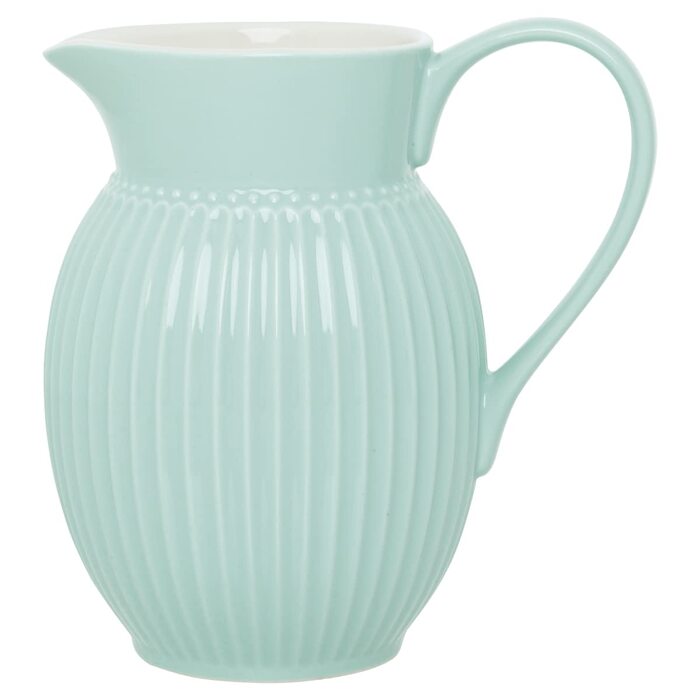 Скляний кувшин Greengate Alice Krug Cool Mint, 1.5 л, м'ятний