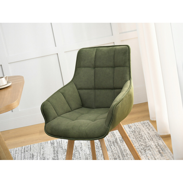 Стілець Mebel-Partner, оббивка тканина, зелений, 1 шт.