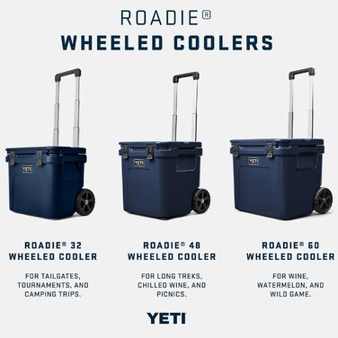 Чорна валіза-холодильник YETI Roadie 32 на колесах - ізольована, міцна