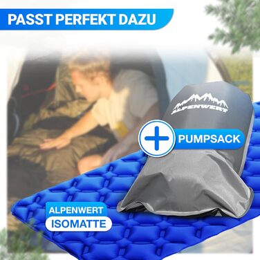 Ультралегкий літній спальний мішок ALPENWERT, водовідштовхуючий, з YKK застібкою та захистом від защемлення, компактний (15x27 см), для кемпінгу та фестивалів, темно-оливковий/гірчичний