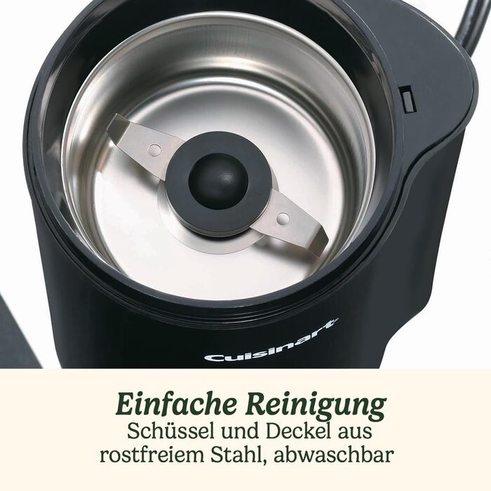 Кавомолка електрична Cuisinart для дому: помел для еспресо, фільтр-кави, френч-пресу (1-12 чашок)