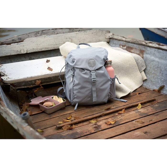 Рюкзак Lässig Green Label Outdoor сірий, 850 г – водонепроникний для подорожей та активного відпочинку