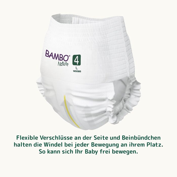 Тренувальні трусики Bambo Nature Premium для привчання до горщика, розмір 6 (15+ кг), XXL, 90 шт, екологічні та гіпоалергенні