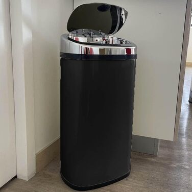 Автоматичний кухонний смітник KITCHEN MOVE Largo, квадратний, нержавіюча сталь, 42 л, чорний, 32x25x64 см
