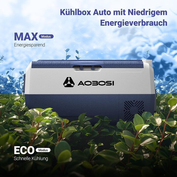 Автомобільний компресорний холодильник AAOBOSI 36л з Wi-Fi, 12/230V, -20°C до +20°C для кемпінгу, подорожей, риболовлі