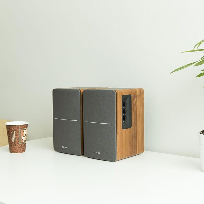 Edifier R1280T: Активні референсні колонки, пара - 2.0, 42 Вт RMS, дерев'яний корпус, коричневий колір. Ідеально для ПК та студійної роботи