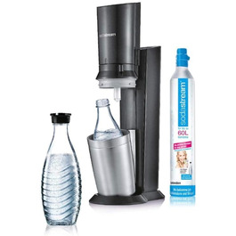 Сифон для води SodaStream CRYSTAL 3.0 з 2 скляними карафанами по 0,7л та балоном CO2