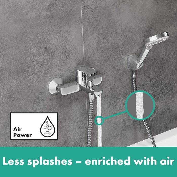 Змішувач для ванни Hansgrohe Vernis Blend накладний на 2 споживачі, однорегульований, хром, 71440000