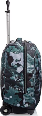 Дитячий шкільний рюкзак-тролей Invicta Camo Shade 2-в-1 на колесах, зелений, для хлопчиків і дівчаток, для школи та подорожей, з магнітною застібкою, 43 см