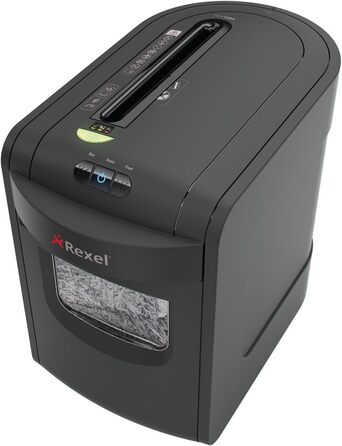 Rexel REM820 шредер для документів, мікроріз, ручний привід, 23 л контейнер, чорний, 13 аркушів, P4, 2104010EU