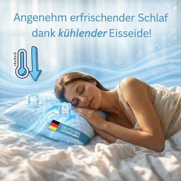 Охолоджувальна подушка для сну 40x80 з піни Memory Foam, ергономічна подушка для шиї та голови Cloudpillo