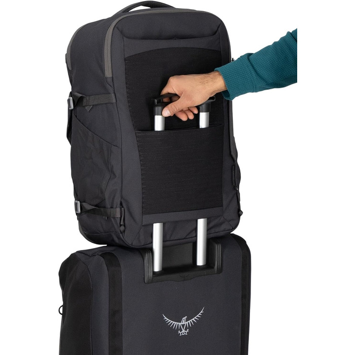Рюкзак для подорожей Osprey Daylite Carry-On 44 л, чорний, міцний та легкий, ручна поклажа