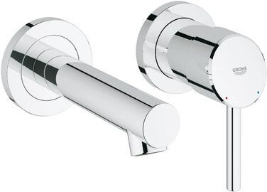 Змішувач для раковини GROHE Concetto одноручкий, з QuickFix, хромований (23739002) - для накладних раковин, винос 147 мм