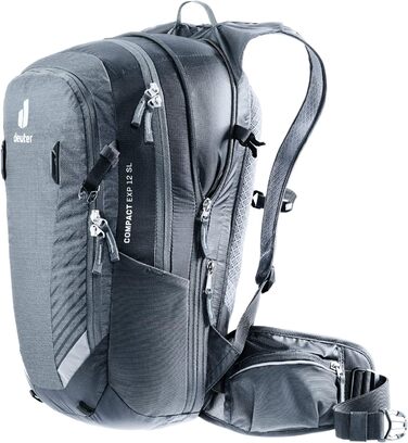 Жіночий велосипедний рюкзак Deuter Compact EXP 12 SL, 15 л, графітово-чорний